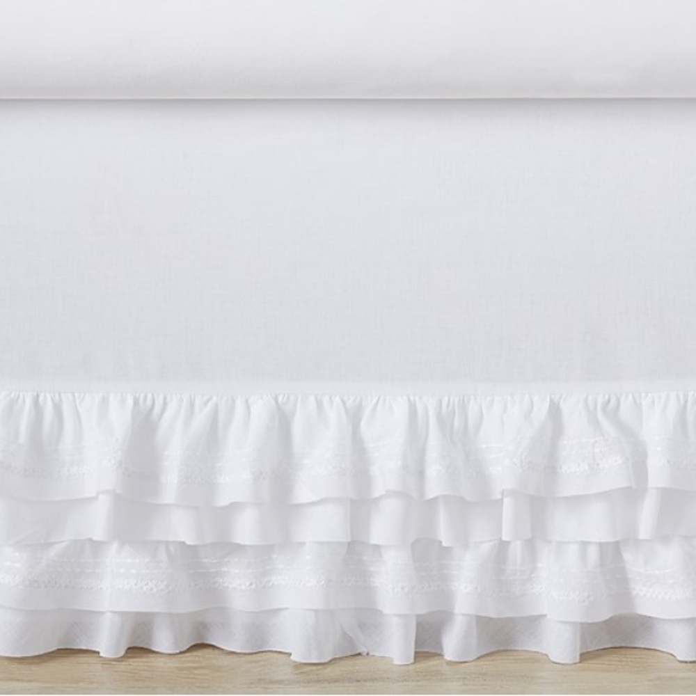 POTTERY BARN KIDS SADIE RUFFLE BEDSKIRT - Picture 2 of 4